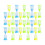 48Pièces Jouets Enfant Décoration Bureau Couleurs 7