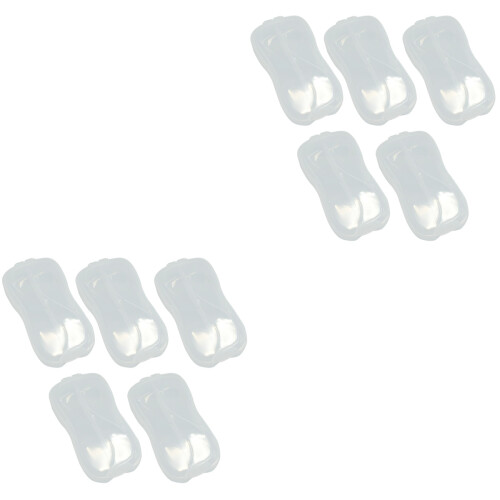 10Pcs Transparent Cutlery Storage Cases Portable Infant Flatware Boxes 1