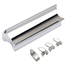 35Pcs Guitar Slides Stainless Steel Silver Tone Bars for Guitar