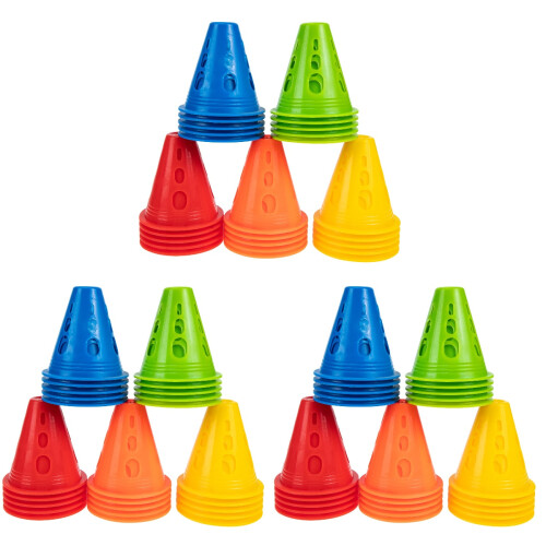75 Pcs Plastic Roller Skating Marker Cones Obstacles 1
