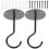 4 Sets Hook Up Wall Hanging Zinc Alloy Folding 9