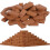 100Pcs DIY Mini Bricks Brown for Realistic Miniature Scene Decoration 1