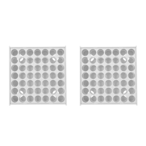 2Pcs Lightweight Wooden Paint Storage Stand with Multiple Slots 1