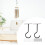 4 Sets Hook Up Wall Hanging Zinc Alloy Folding 8