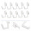 2 Pcs Hook Rack Garage Pegboard Hooks Tool Storage Work Hangers For 10