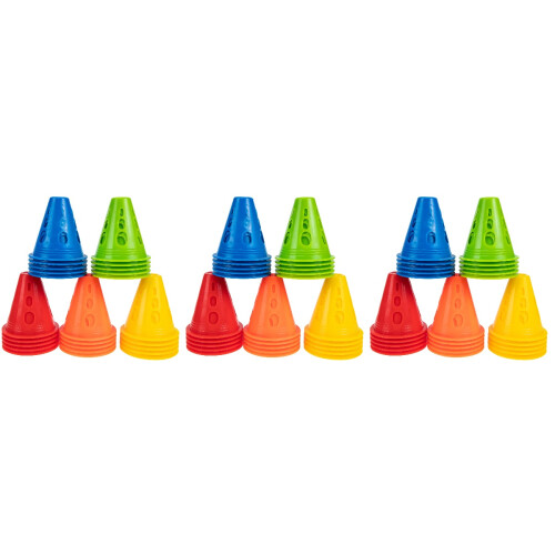 75 Pcs Plastic Roller Skating Marker Cones Obstacles 2