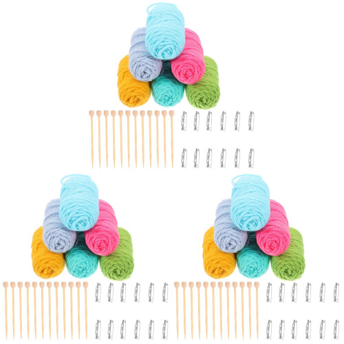 3 Sets Mini Knitting Tools And Crocheting Needles For Doll Clothes 2