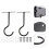 4 Sets Hook Up Wall Hanging Zinc Alloy Folding 7