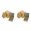 12 Pcs Gold Hinged Tinplate Container For Candy Tea Storage 7