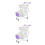 2pcs Mini Double Layer Shopping Cart Trolley Toy 5