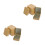 12 Pcs Gold Hinged Tinplate Container For Candy Tea Storage 8