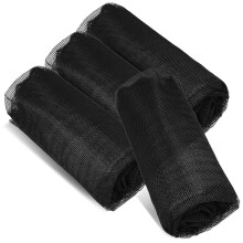 16 Pcs Bucket Cover Black Polyester Outdoor Rain Barrel