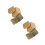 12 Pcs Gold Hinged Tinplate Container For Candy Tea Storage 4