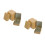 12 Pcs Gold Hinged Tinplate Container For Candy Tea Storage 6