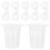 120 Pcs Planting Basket Net Cup Strawberry Pp White 9