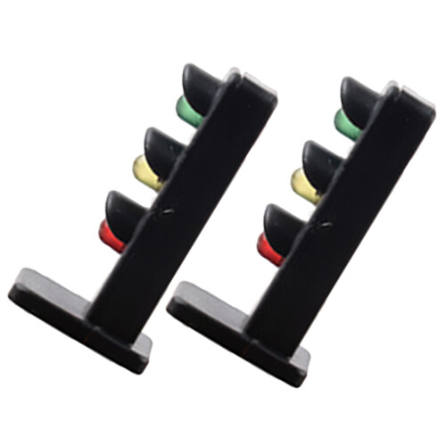 8St Mini Simulation Spoorweg Licht Model Zwart Decor Accessoire 1