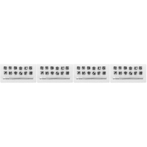 4 Sets Stamping Tool Kit With Twelve Constellations Pattern 1