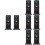 8St Mini Simulation Spoorweg Licht Model Zwart Decor Accessoire 8