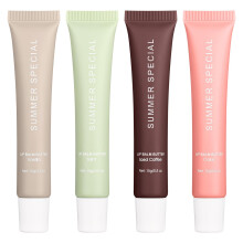 Hydrating Tinted Lip Balm Set with Shea Butter for Deep Lip and NonSticky Glossy Finish