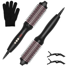 3 in 1 Hair Dryer Brush with 10 Heat Levels, 30s Fast Heating, Straightener and Curler for All Hair Types