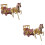2Sets Originele Koets Modelbouw Kinder Speelset 6