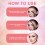 Eyeshadow Stencil with Brush, Reusable Silicone Eyeliner Guide Tool for Quick Eye Makeup Beginners 3