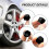 20pcs 21mm Wheel Nut Covers Gray, RustResistant AntiTheft Lug Bolt Caps with Tool for Volvo 3