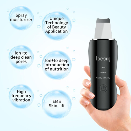 Facial Steamer with Deep Hydration Mist, Intensive Pore Cleansing and Blackhead Remover Tool 1