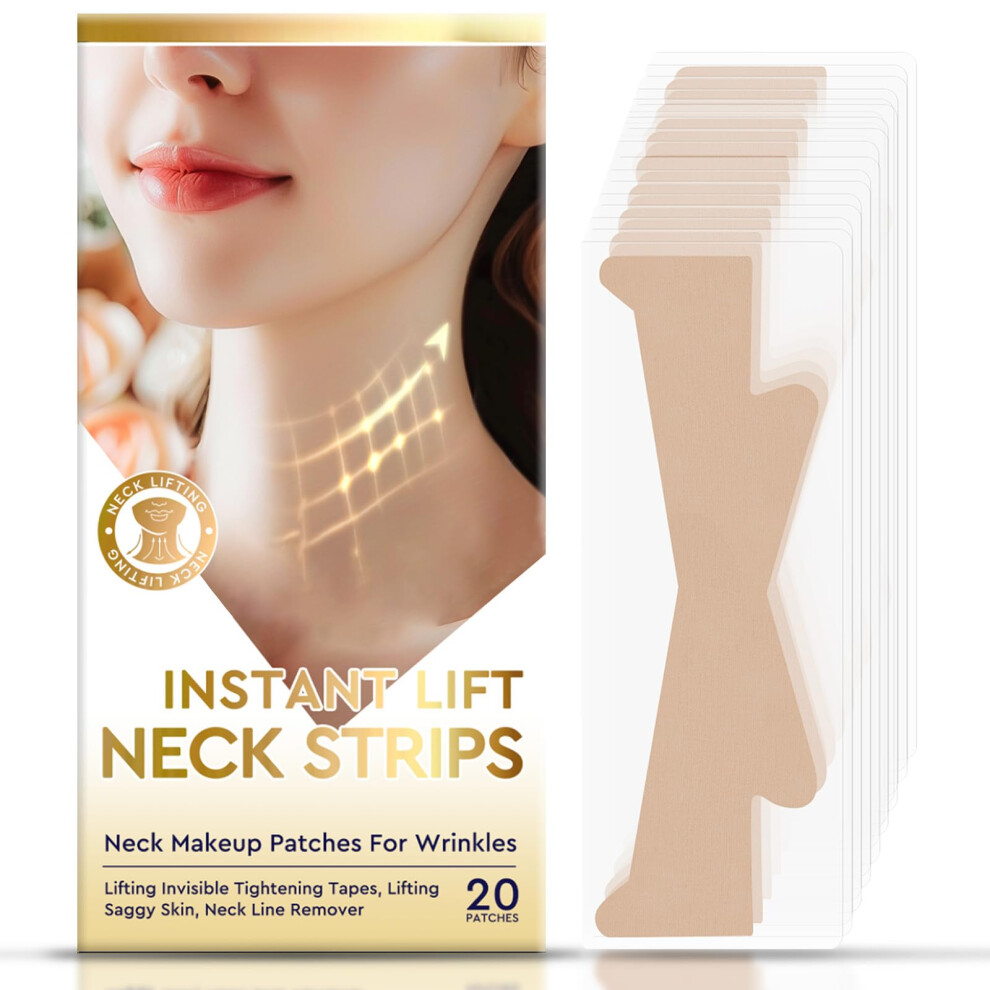 Neck Firming Patches and Neck Lift Tape for Instant Wrinkle Smoothing and Sagging Skin Care