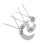 3Stk Schmuck Set Herz-Anhänger Puzzle Silber 11