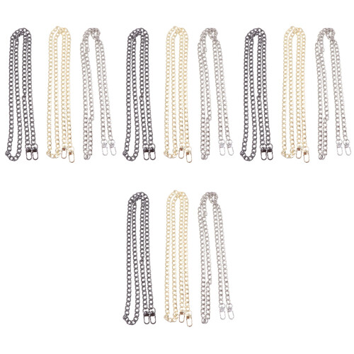 12Pcs Decorative Aluminum Bag Chains Smooth Surface Strap for Handbags 2