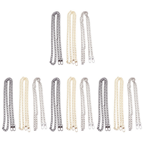 12Pcs Decorative Aluminum Bag Chains Smooth Surface Strap for Handbags 1
