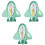 3Stk Cartoon Badethermometer Für Babys Grüne PP Flugzeug Form 3