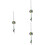 3Stk Kristall Camellia Auto Deko Anhänger Robust 6
