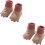 2Paare Säuglings Rosa Thicken Warm Elastisch 6