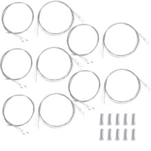 30Sets Fahrradzubehör Bremskabel Und Schaltzug Set Langlebig Silber