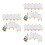 36Sets Kompaktes Weißes Mini Holz Staffelei-Set 8