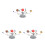 3Sets Astronomisches Planetenmodell Bunt - Und Spielzeug 11