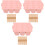 3Stk Eisform Aus Silikon Und Holz, Eiscreme Maker Set Rosa 3