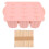 3Stk Eisform Aus Silikon Und Holz, Eiscreme Maker Set Rosa 1