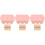 3Stk Eisform Aus Silikon Und Holz, Eiscreme Maker Set Rosa 4
