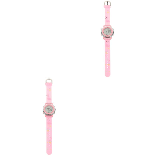 2St Roze Kinderkarton Multifunctioneel Waterdicht LED Digitaal 2