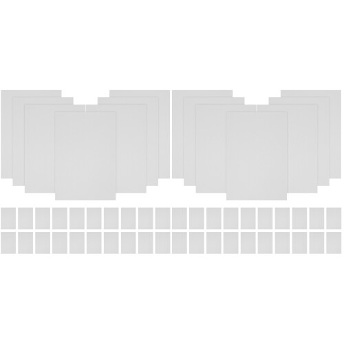 200Pièces Cartes Blanches Compactes DIY Blanches Pour Note Graffiti 1