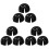 9Pièces Doublures Casquettes De Noires Universelles Robustes 4