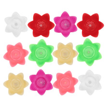 24Pièces Lanternes Lotus LED Flottantes Décor Varié