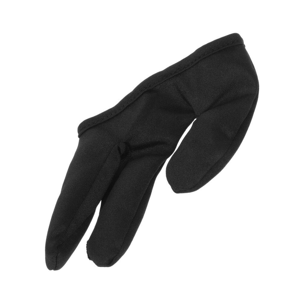 Black Heat Resistant Hair Styling Gloves With Threefinger Control For Curling Wands, For Salon Use