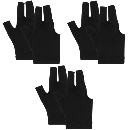 3Paires Billard Ajustables Confortables Protection Durable 2