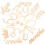 3Sets Baby Aankondigingskaarten Beige Groeiherinnering 1
