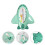 3Pièces Thermomètres Bébé Bain Vert PP Amusante 11