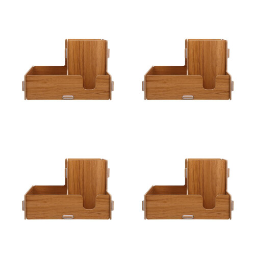 4Pièces Porte- Bois Khaki Compartiments Pour Cuisine Maison 1